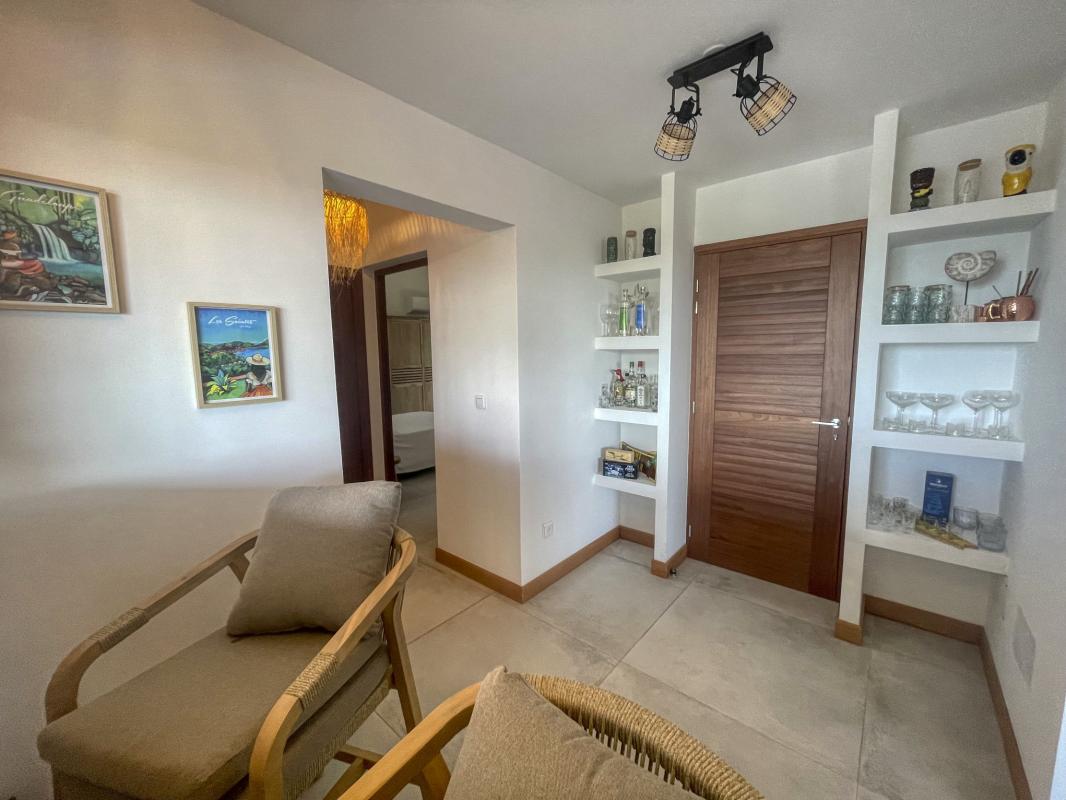 18.Location villa piscine vue mer Saint François Guadeloupe_Espace bar